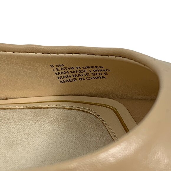 Alex Marie Darynn Women's Beige Leather Open Toe Dress Shoes SZ 8.5M w/ Box - Picture 4 of 7